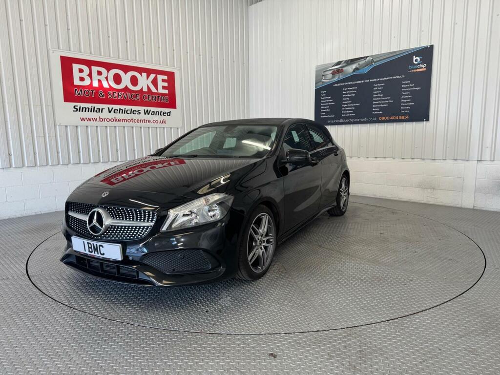 Mercedes-Benz A Class Hatchback 1.6 A160 Amg Line Euro 6 Ss 2018 LP67XJZ Black #3