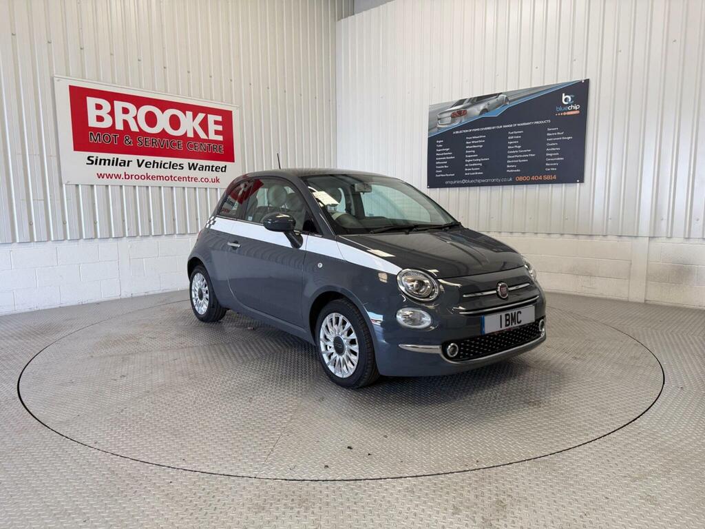 Fiat 500 Hatchback 1.2 Lounge Euro 6 Ss 201968 Grey