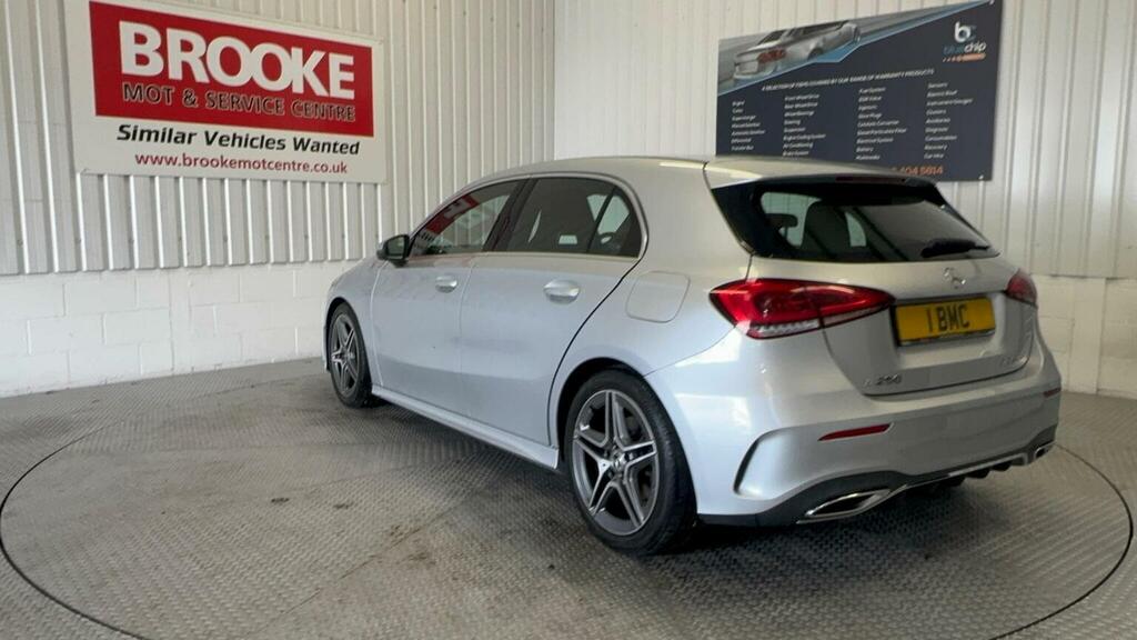 Mercedes-Benz A Class Hatchback 2.0 A250 Amg Line 7G-dct Euro 6 Ss WF68JJK Silver #3
