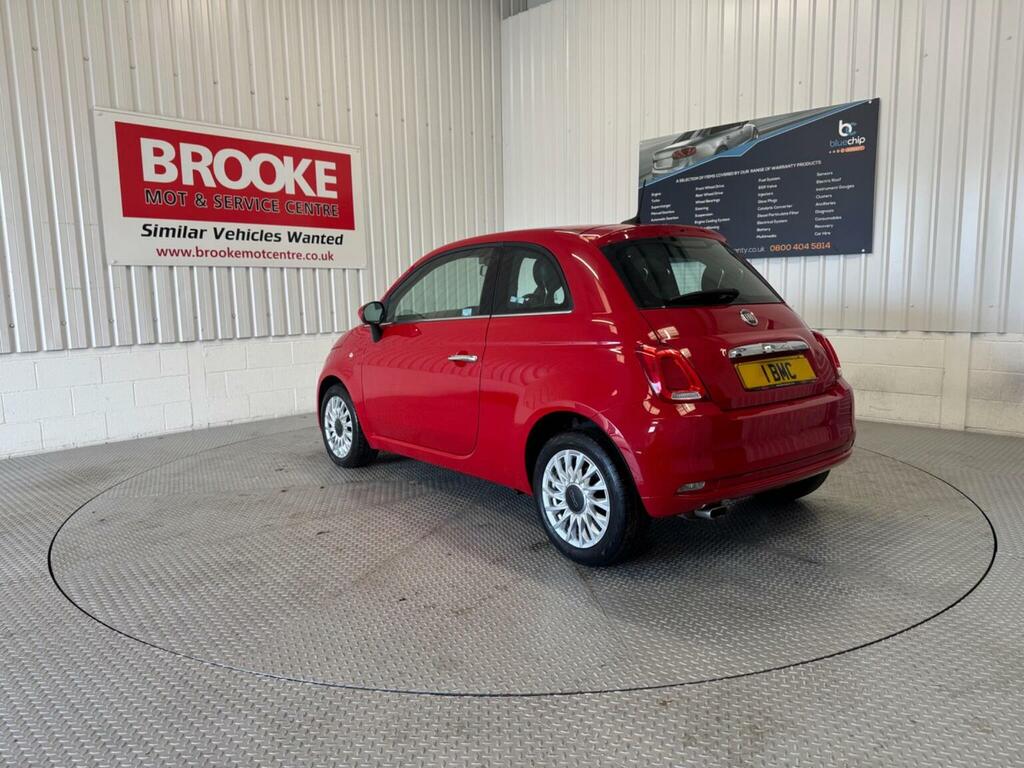Fiat 500 Hatchback 1.2 Lounge Euro 6 Ss 201969 RX69HXE Red #5