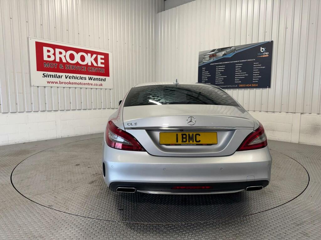 Mercedes-Benz CLS Saloon 2.1 Cls220d Amg Line Premium Coupe G-tron LM66EZH Silver #6