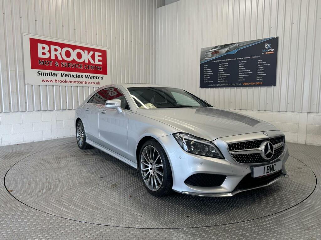 Mercedes-Benz CLS Saloon 2.1 Cls220d Amg Line Premium Coupe G-tron Silver