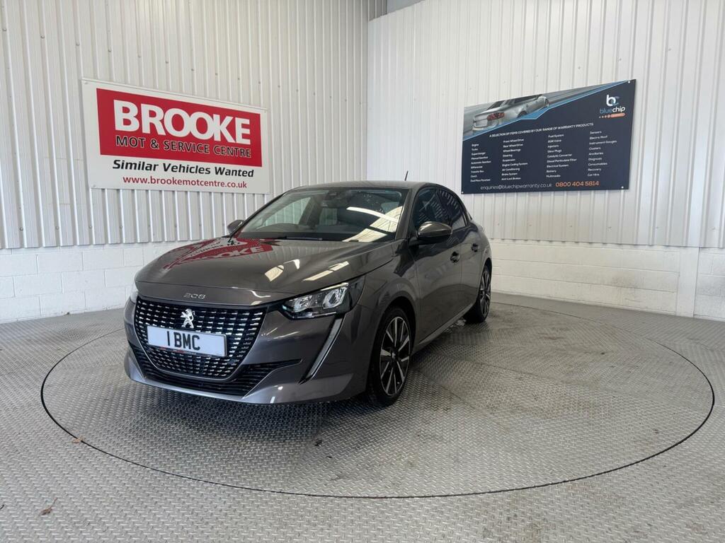 Peugeot 208 Hatchback 1.2 Puretech Allure Euro 6 Ss 20 HK70FYT Grey #3