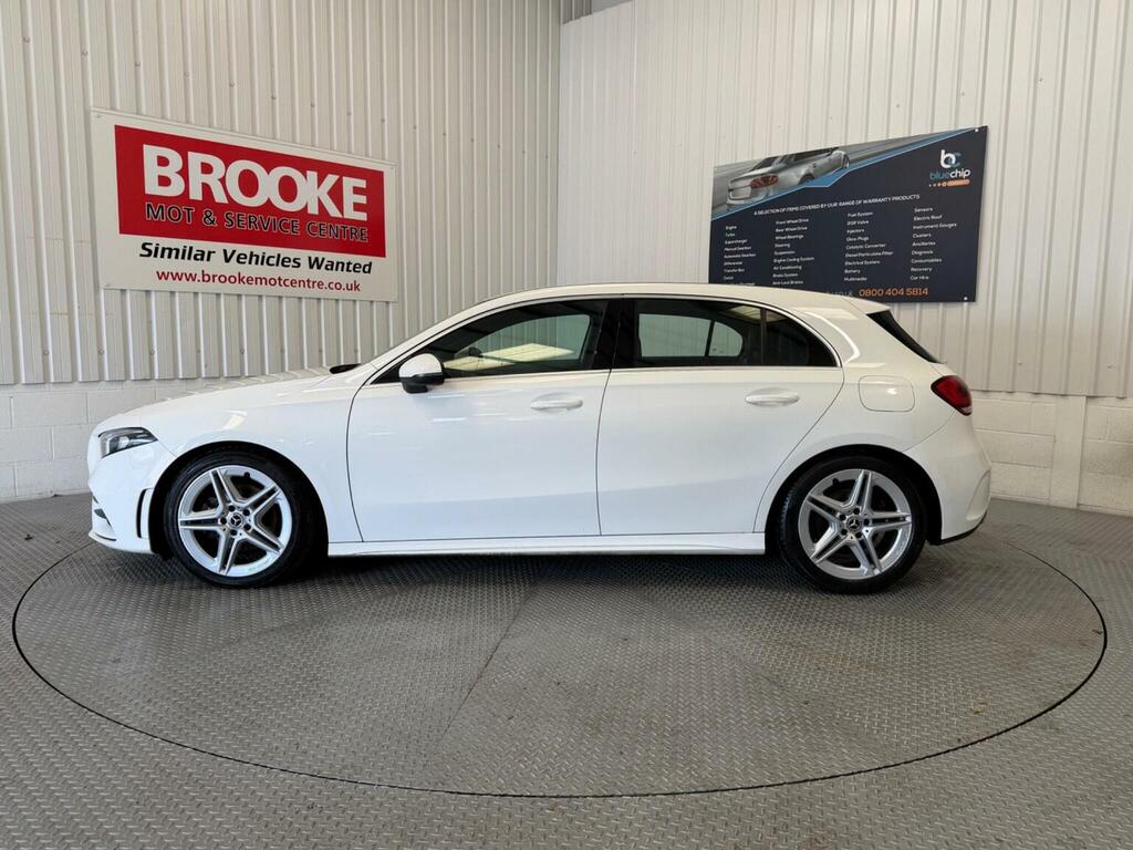 Mercedes-Benz A Class Hatchback 1.3 A200 Amg Line 7G-dct Euro 6 Ss WD18SPU White #6