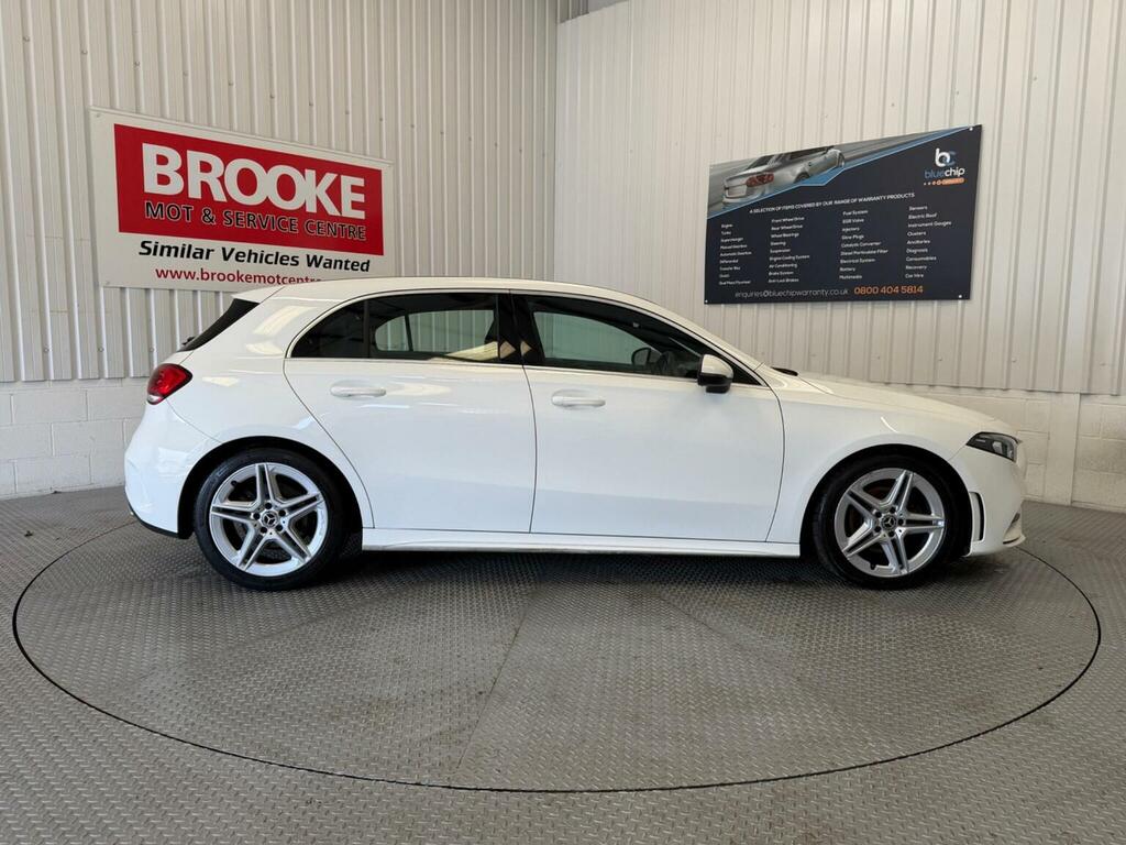 Mercedes-Benz A Class Hatchback 1.3 A200 Amg Line 7G-dct Euro 6 Ss WD18SPU White #2