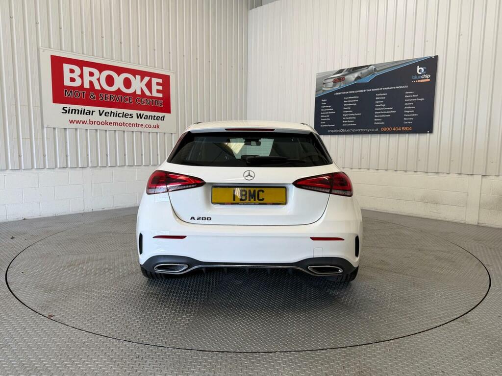 Mercedes-Benz A Class Hatchback 1.3 A200 Amg Line 7G-dct Euro 6 Ss WD18SPU White #4