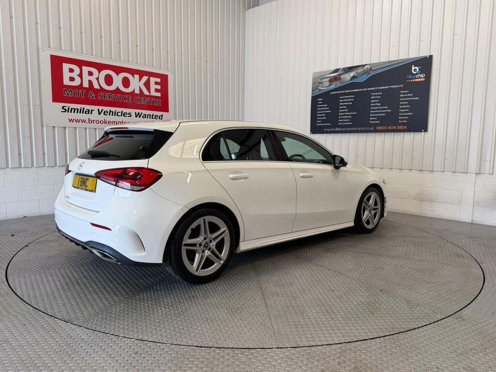 Mercedes-Benz A Class Hatchback 1.3 A200 Amg Line 7G-dct Euro 6 Ss WD18SPU White #3