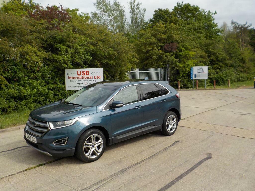 Ford Edge 2.0 Tdci Titanium Powershift Awd Euro 6 S S EY66DLZ Blue #3