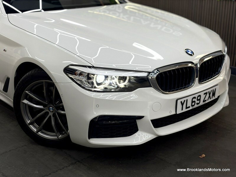 BMW 5 Series 520D Xdrive M Sport 7X Services, Sat Nav, Leather YL69ZXM White #3
