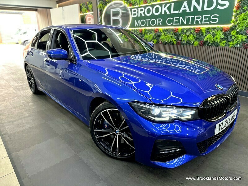 BMW 3 Series 320I M Sport 3X Services, Sat Nav, Leather Heat YL21LWG Blue #2