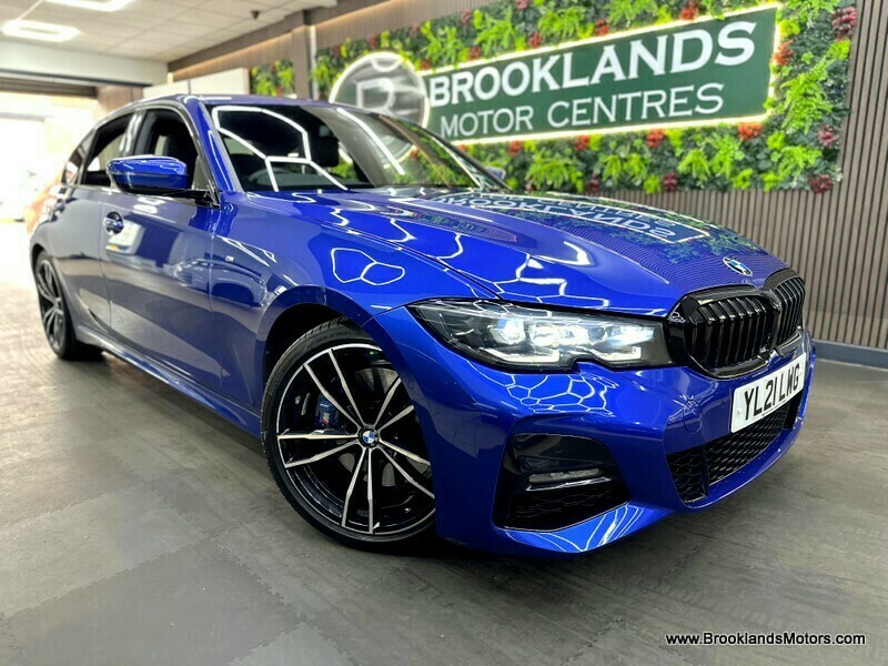 BMW 3 Series 320I M Sport 3X Services, Sat Nav, Leather Heat YL21LWG Blue #3