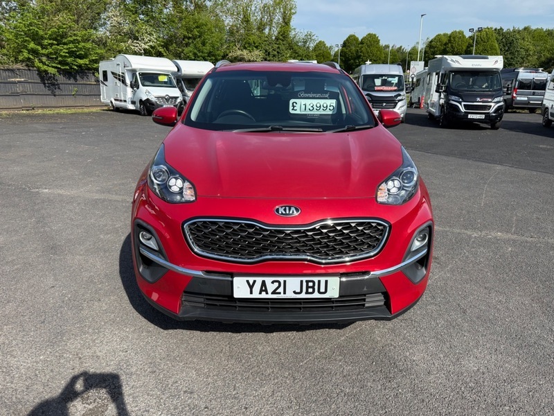 Kia Sportage 2 Isg 21 Plate YA21JBU Red #2