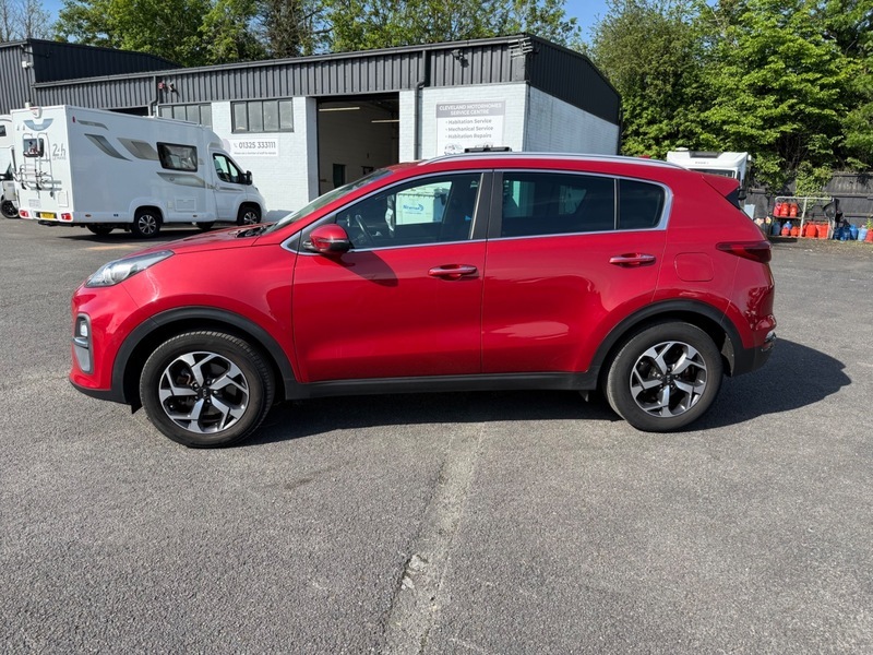 Kia Sportage 2 Isg 21 Plate YA21JBU Red #4