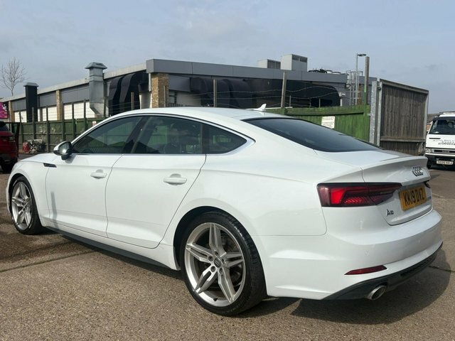 Audi A5 2.0 Tfsi 40 S Line Sportback S Tronic Euro 6 S S KK19DVZ White #4