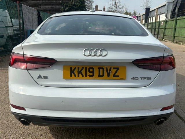 Audi A5 2.0 Tfsi 40 S Line Sportback S Tronic Euro 6 S S KK19DVZ White #6