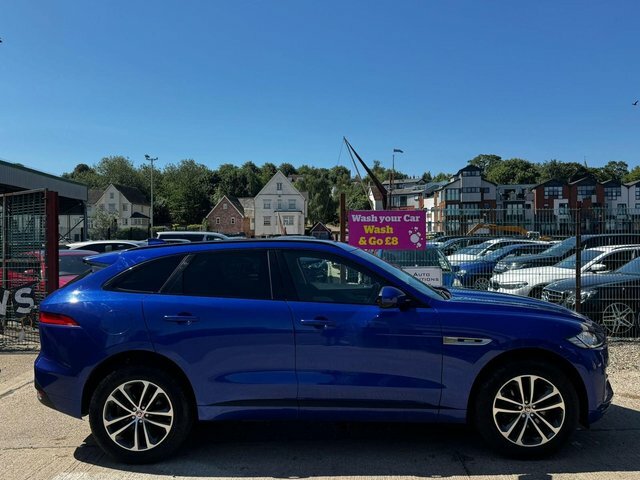 Jaguar F-Pace 2.0 D240 R-sport Awd Euro 6 S S HX67YKL Blue #2
