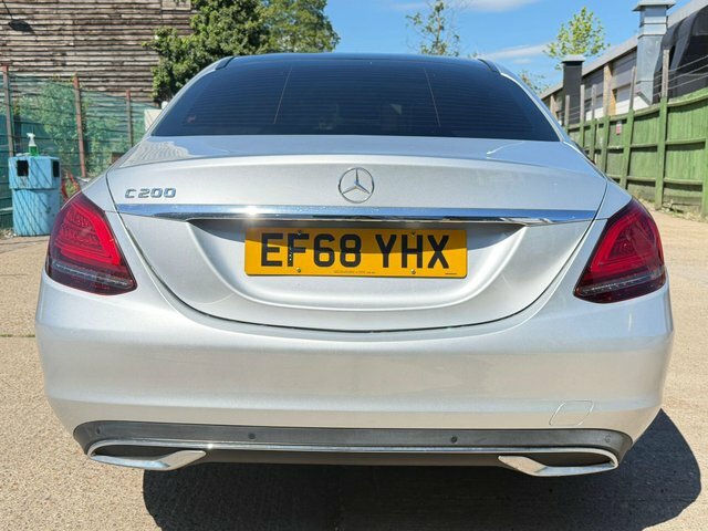 Mercedes-Benz C Class 1.5 C200 Mhev Eq Boost Sport Premium Plus G-tron EF68YHX Silver #4