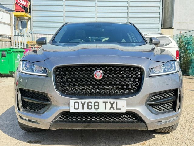Jaguar F-Pace 2.0 D180 R-sport Awd Euro 6 S S OY68TXL Grey #2