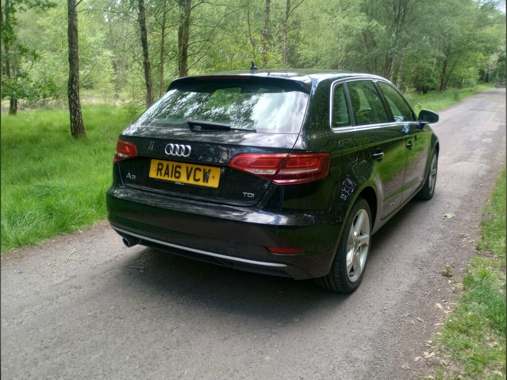 Audi A3 1.6 Tdi Sport Sportback Euro 6 Ss RA16VCW Black #5