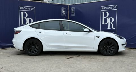 Tesla Model 3 Saloon 4dr Electric SH72NGX White #3