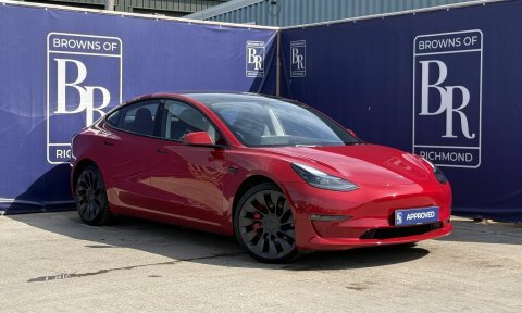 Tesla Model 3 Dual Motor Performance Red