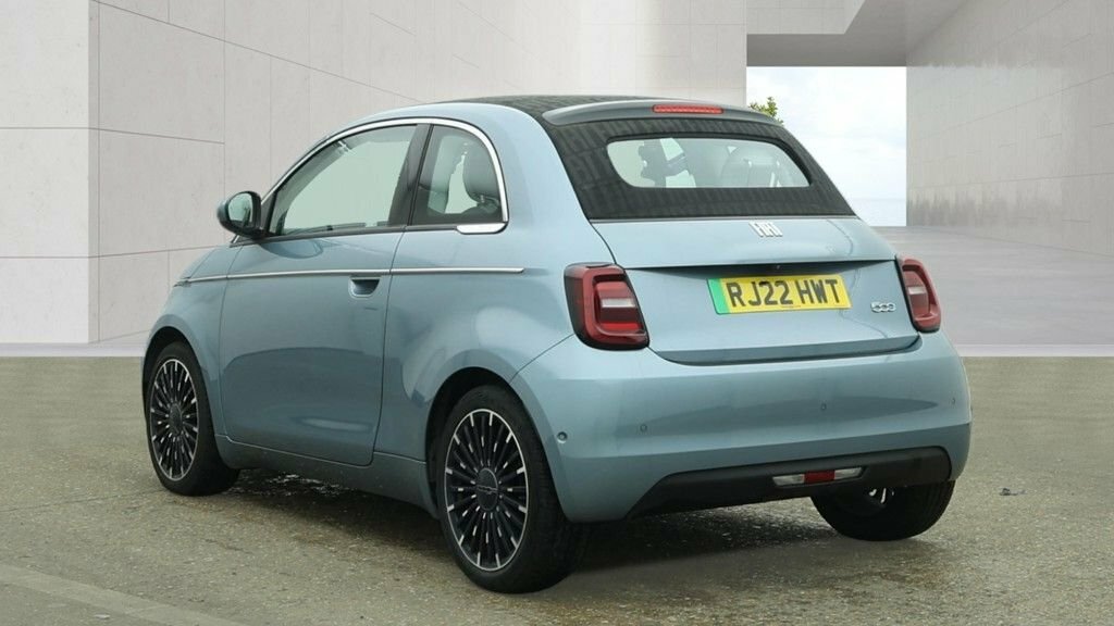 Fiat 500E C Convertible Blue #5