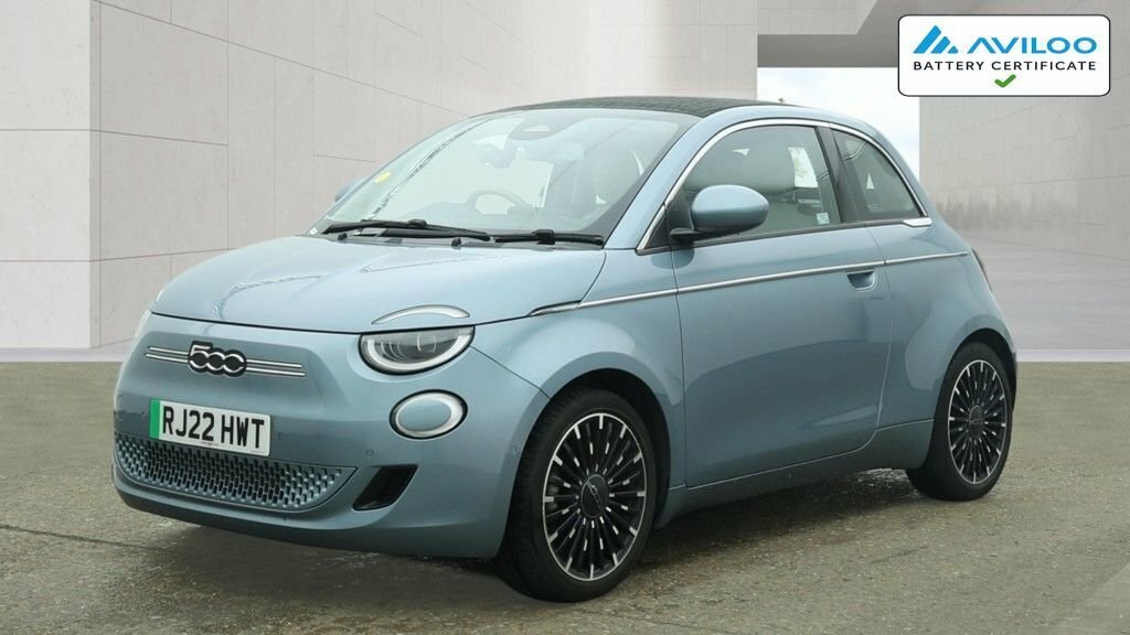 Fiat 500E C Convertible Blue
