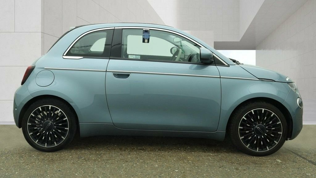 Fiat 500E C Convertible Blue #6