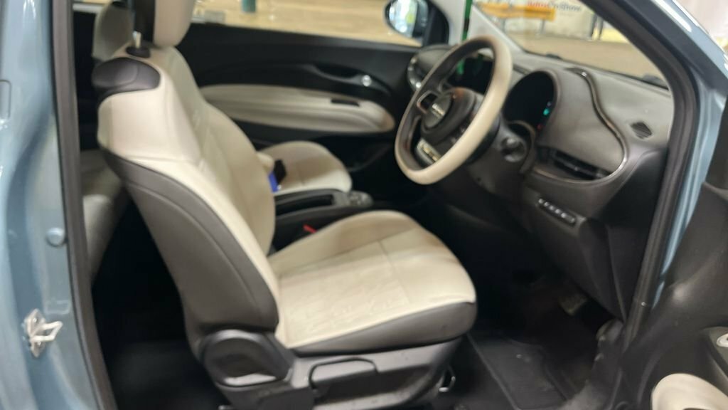 Fiat 500E C Convertible Blue #2