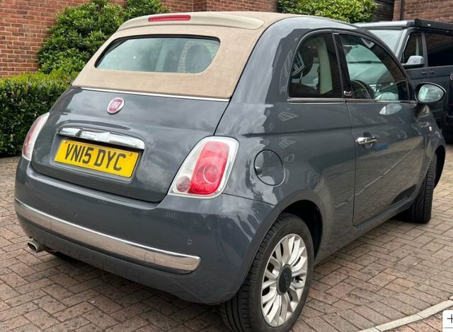 Fiat 500C 2015 1.2 Lounge Convertible Euro Grey #3