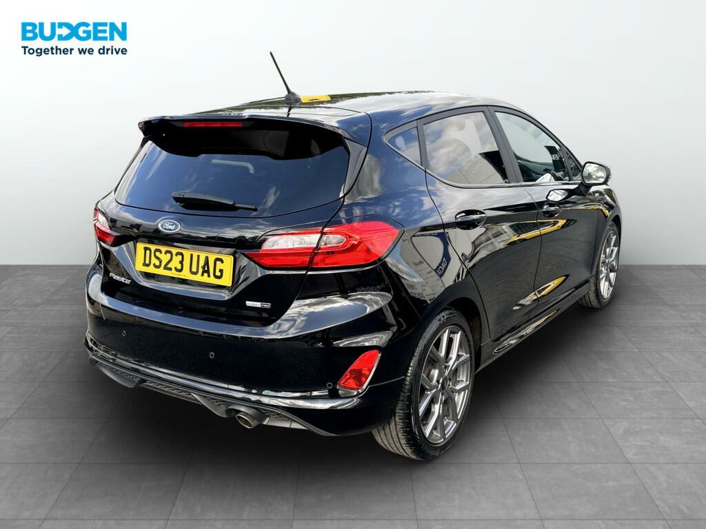 Ford Fiesta 1.0T Ecoboost Mhev St-line Edition Euro 6 Ss DS23UAG Black #3