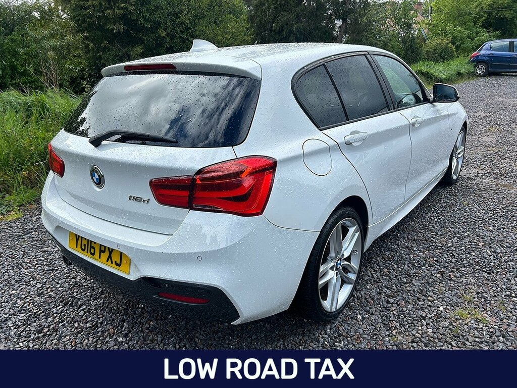BMW 1 Series 116D M Sport YG16PXJ White #2