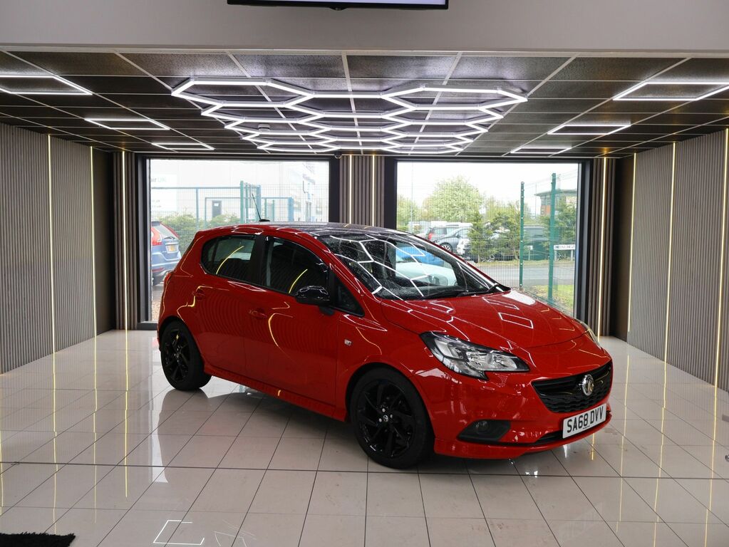 Vauxhall Corsa 2018 1.4I Ecotec Sri VX Line Nav Black Hatchback 5 Red