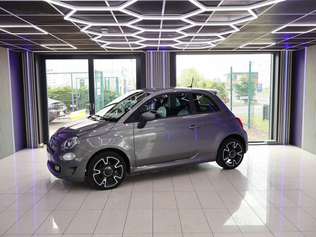 Fiat 500 2017 1.2 S Hatchback Euro 6 Ss WJ17FVM Grey #2