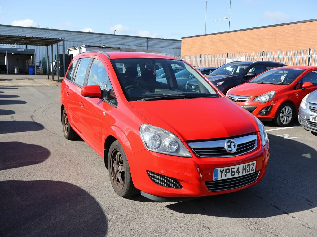 Vauxhall Zafira 2014 1.8 16V Exclusiv Mpv Euro 5 Red