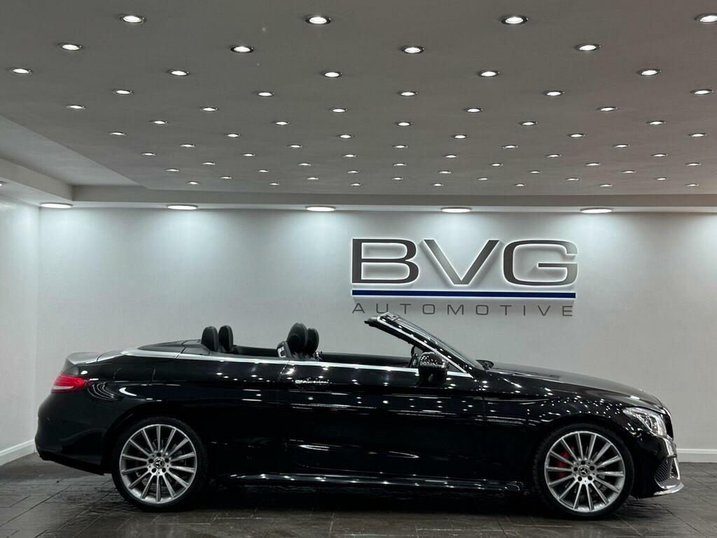 Mercedes-Benz C Class Convertible 2.1 C220d Amg Line Cabriolet G-tronic AV67EVN Black #4