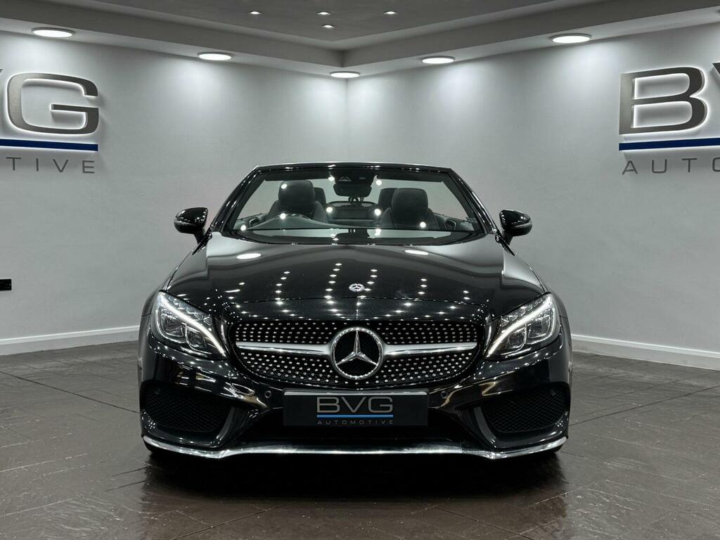Mercedes-Benz C Class Convertible 2.1 C220d Amg Line Cabriolet G-tronic AV67EVN Black #2