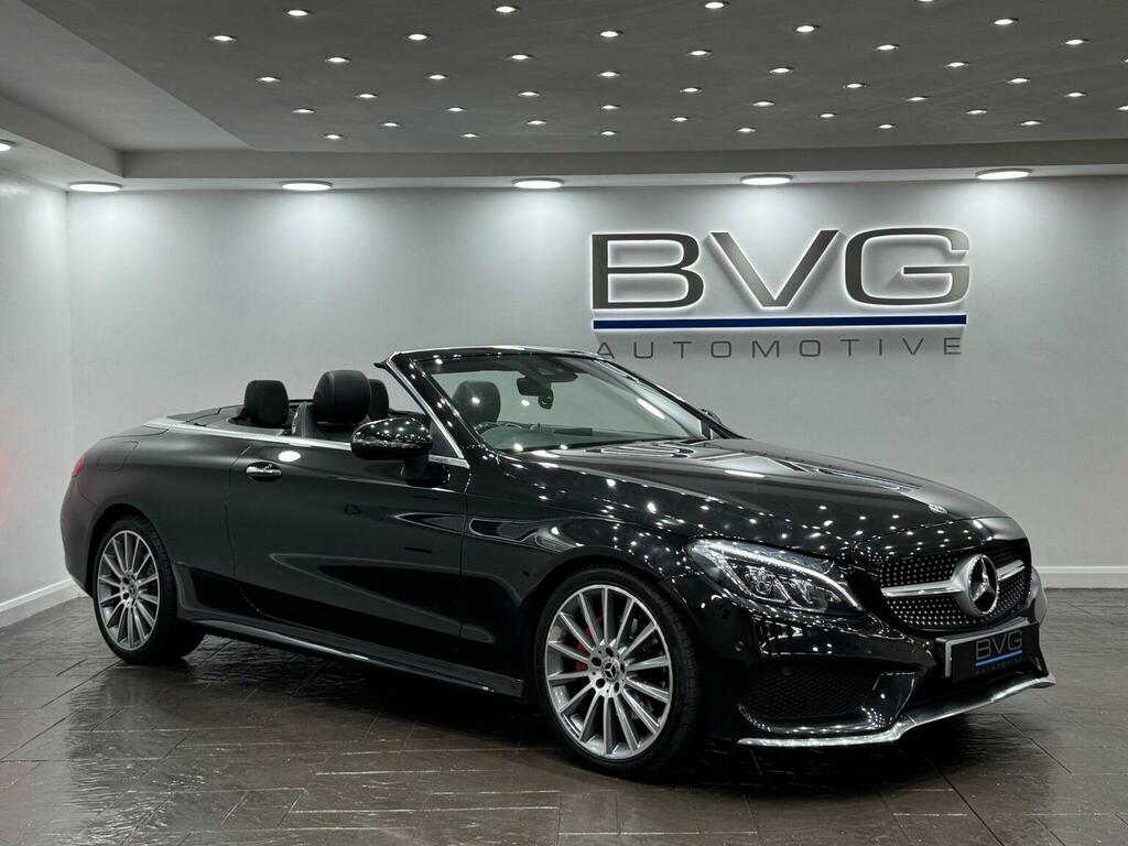 Mercedes-Benz C Class Convertible 2.1 C220d Amg Line Cabriolet G-tronic Black