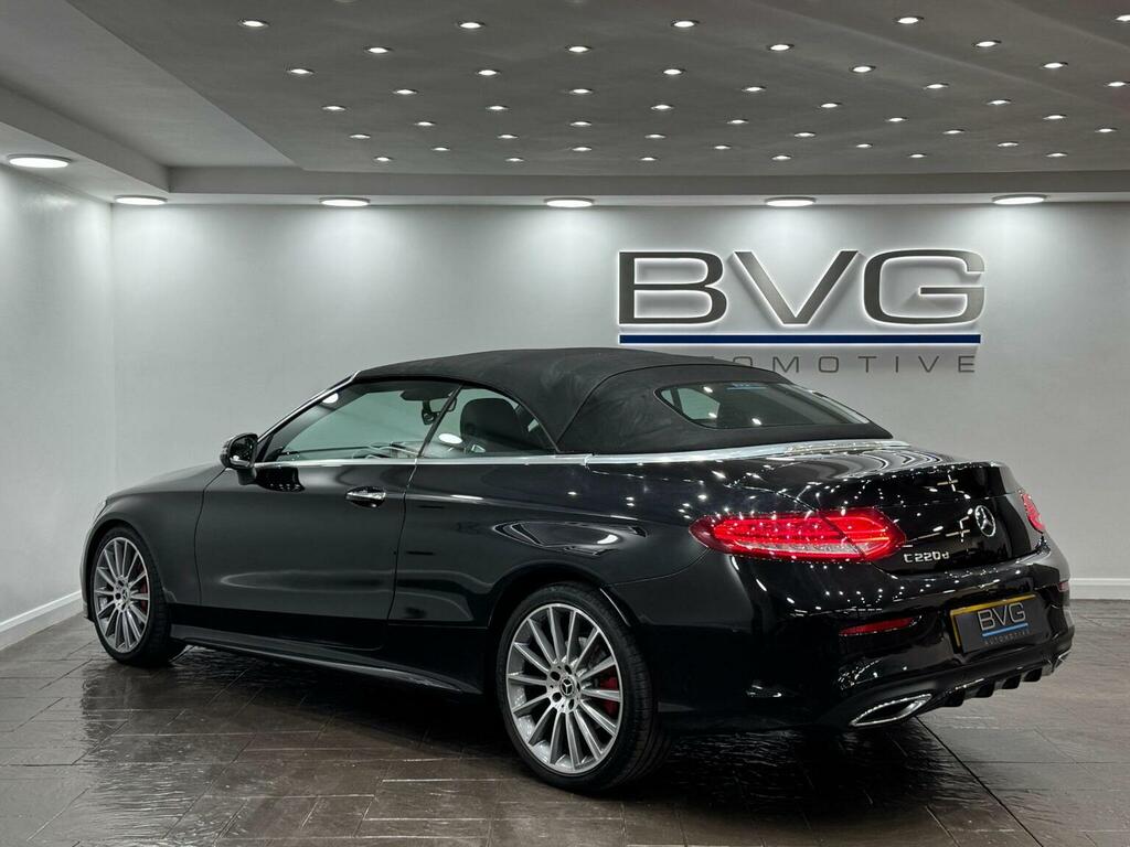Mercedes-Benz C Class Convertible 2.1 C220d Amg Line Cabriolet G-tronic AV67EVN Black #6