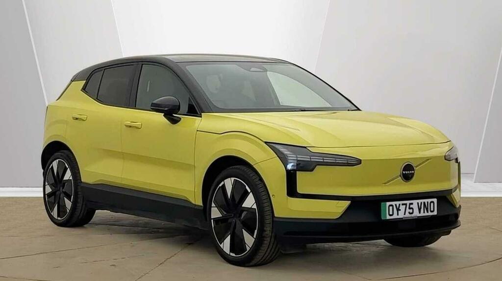 Volvo EX30 Ultra Twin Motor Performance Employees Car Sunro Yellow