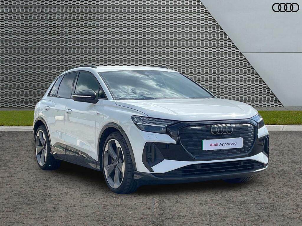 Audi Q4 E Tron Q4 Black Edition 55 E-tron Quattro 25000 Kw White