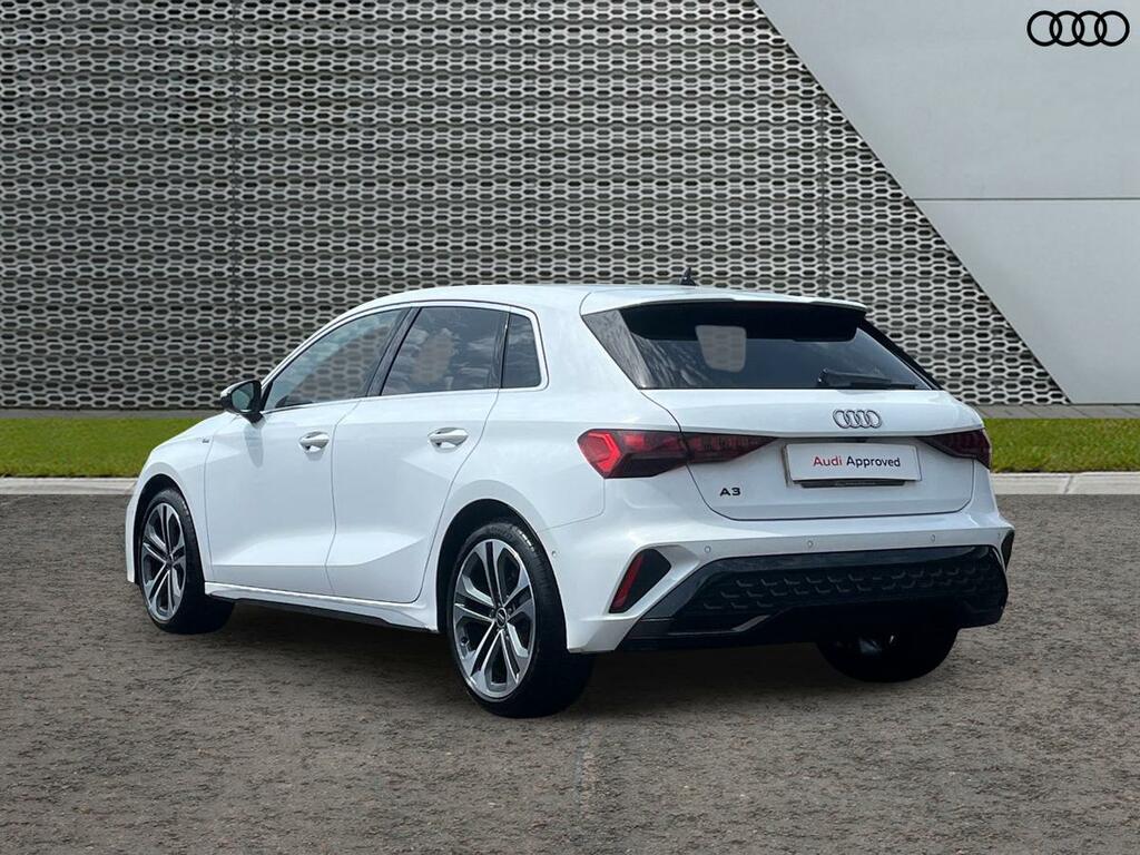 Audi A3 1.5 Tfsi 30 S Line Sportback S Tronic Euro 6 Ss White #2