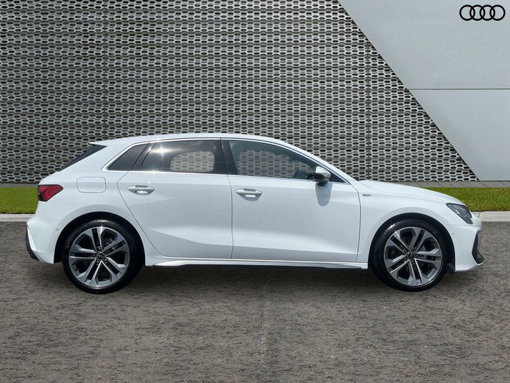 Audi A3 1.5 Tfsi 30 S Line Sportback S Tronic Euro 6 Ss White #5