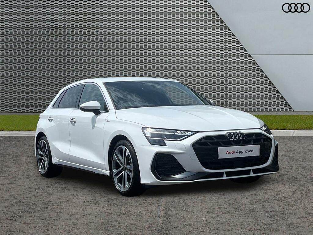 Audi A3 1.5 Tfsi 30 S Line Sportback S Tronic Euro 6 Ss White