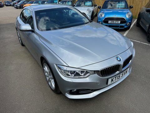 BMW 4 Series 420I Luxury Convertible Silver #4