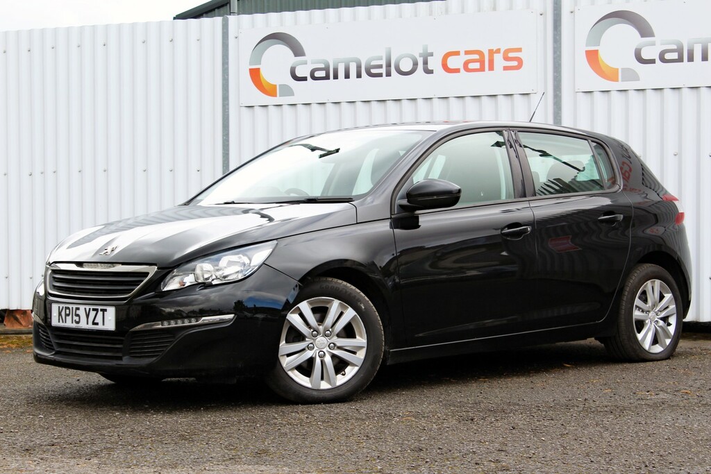 Peugeot 308 Hatchback 1.6 Hdi Active 2015 KP15YZT Black #3