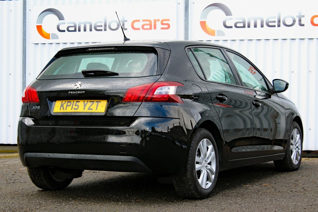 Peugeot 308 Hatchback 1.6 Hdi Active 2015 KP15YZT Black #5