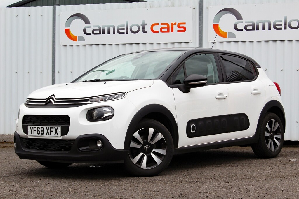 Citroen C3 Hatchback 1.2 Puretech Flair 2019 YF68XFX White #2