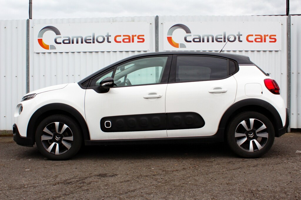 Citroen C3 Hatchback 1.2 Puretech Flair 2019 YF68XFX White #4