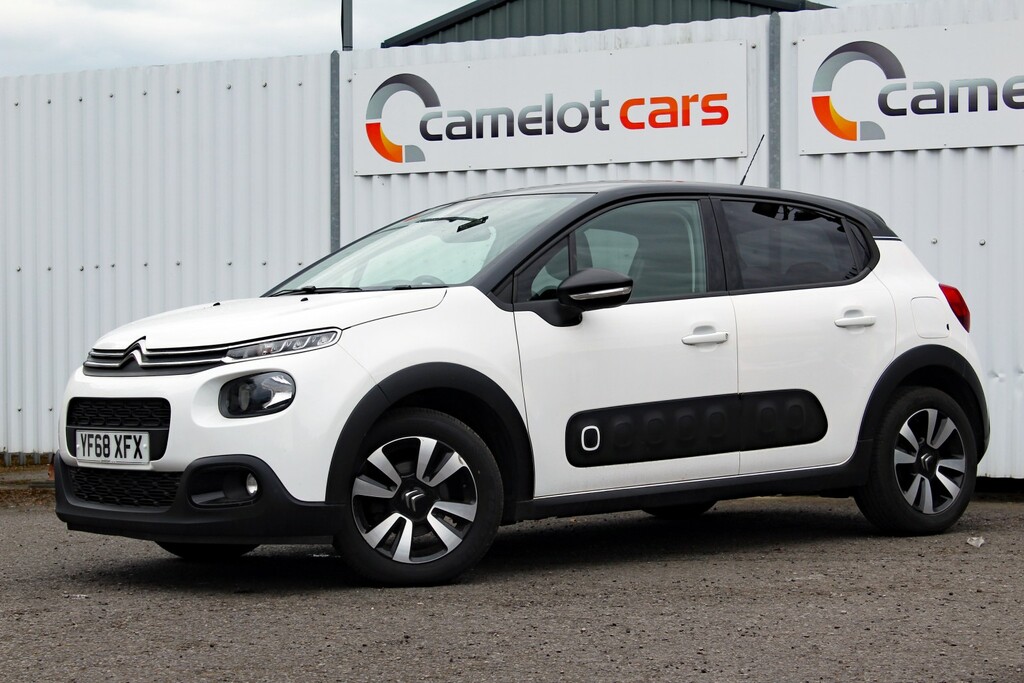 Citroen C3 Hatchback 1.2 Puretech Flair 2019 YF68XFX White #3